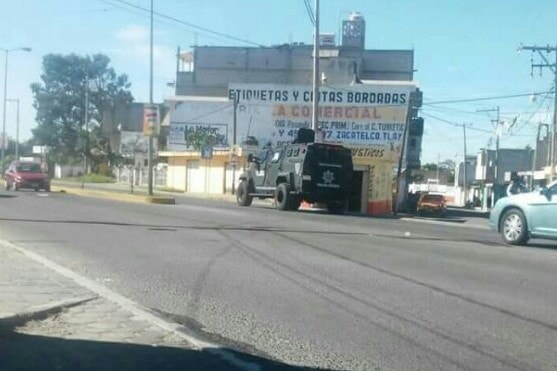 Con tanquetas patrullan Zacatelco por si se calientan los animos