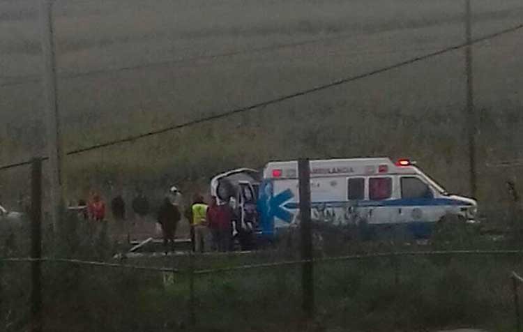 Jóvenes accidentados se salvan por bolsas de aire