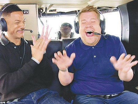 El carpool karaoke se va A helicóptero