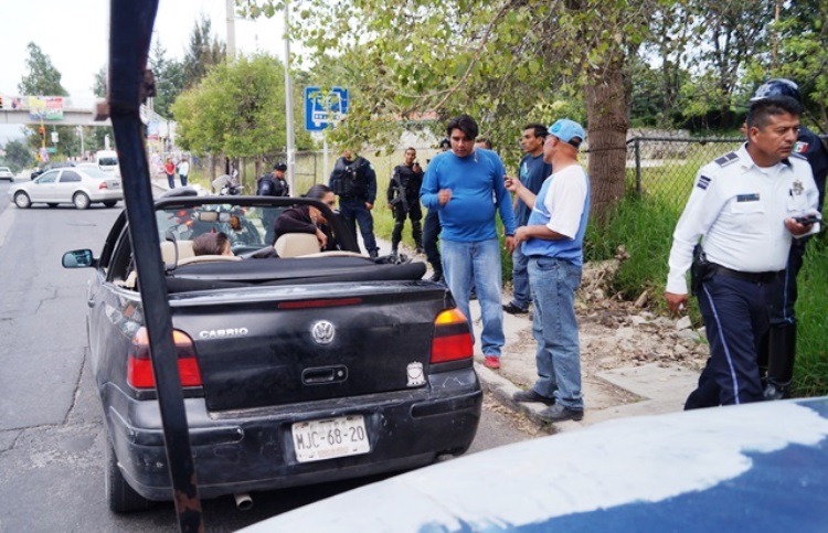 Choque provoca movilización de policía