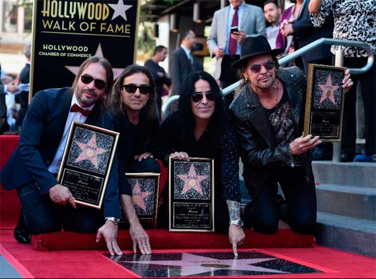 Maná, primera banda mexicana con estrella en Hollywood